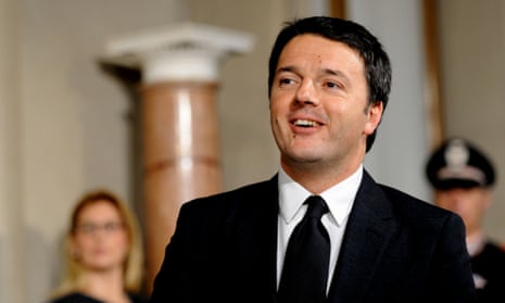 Newly appointed Italian Prime Minister Matteo Renzi