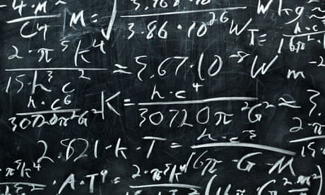 Blackboard covered in equations