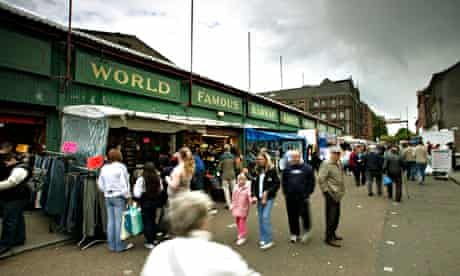 The Barras market in Glasgow's East End.