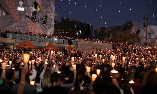A vigil for Reza Barati in Melbourne