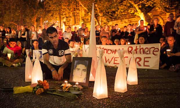 A vigil for Reza Barati 