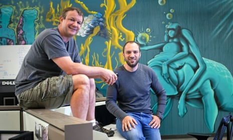 WhatsApp founders Brian Acton, left, and Jan Koum