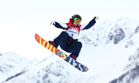 Jenny Jones snowboarding