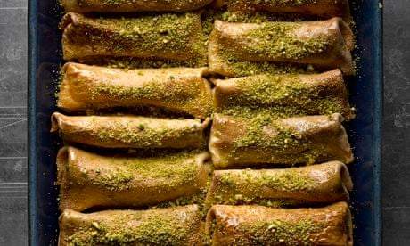 Yotam Ottolenghi's cheese crepes with honey, orange and pistachio