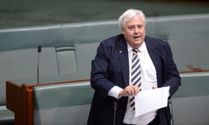 The member for Fairfax Clive Palmer speaks during question time in the House of Representatives at Parliament House in Canberra, Wednesday, Feb. 26, 2014.
