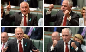 Communications minister Malcolm Turnbull speaking during question time in the House of Representatives at Parliament House in Canberra, Wednesday, Feb. 26, 2014.