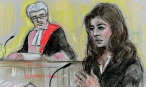 Nigella Lawson during the trial of her former assistants.