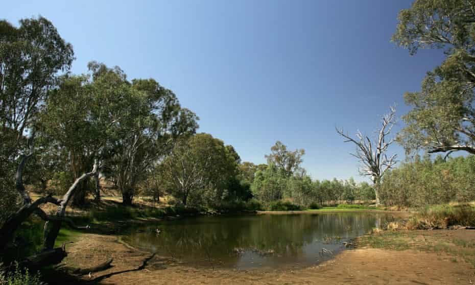 Part of the basin near the NSW-Victoria border in times of drought.