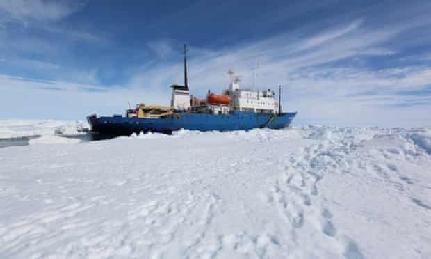 Shokalskiy beset in Antarctica