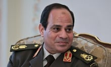 General Abdel Fatah el-Sisi, sitting down