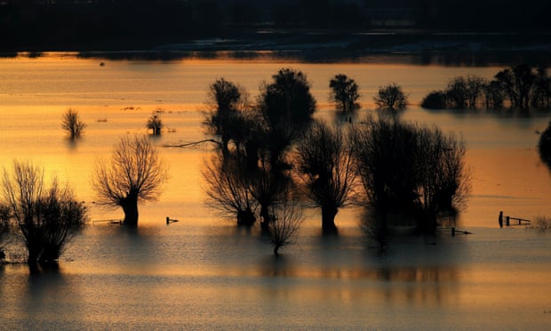 Large areas of Somerset remain under water after the wettest January for more than 200 years.