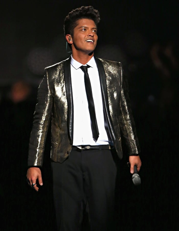Bruno Mars In Saint Laurent At The Super Bowl Stylewatch Fashion The Guardian Bruno Mars In Saint Laurent At The Super Bowl Stylewatch Fashion The Guardian