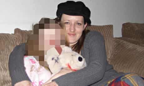 Joanna Dennehy with a girl who cannot be identified and a teddy given to Dennehy by the girl,