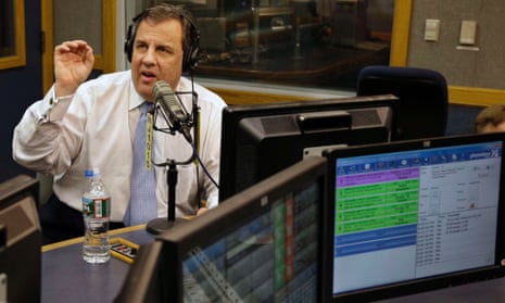 Chris Christie speaks during a radio broadcast, again denying he knew that staff had arranged traffic disruption for political reasons.