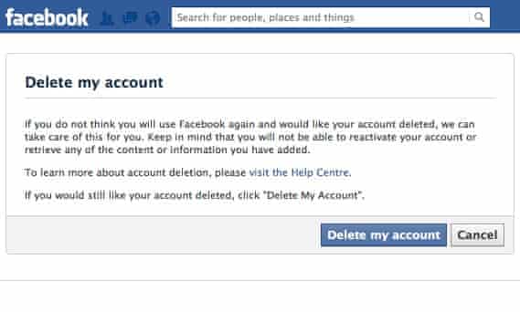 How To Delete Your Facebook Account Facebook The Guardian