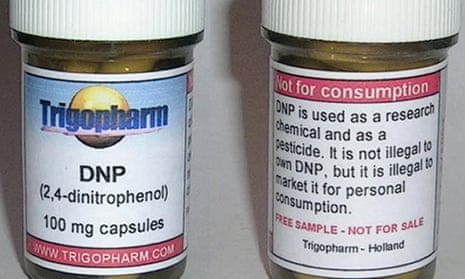DNP, the banned fat-burning diet pill, pictured here for sale online.
