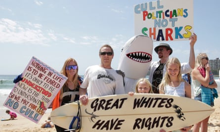Protesters on Manly beach in Sydney, Australia.