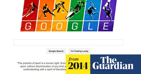 Rainbow Google Doodle Links To Olympic Charter As Sochi Kicks Off Google Doodle The Guardian