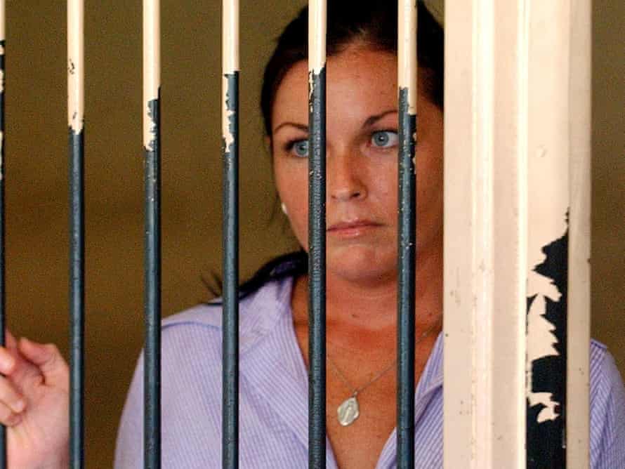 Schapelle Corby at the holding cells at the Denpasar District Court