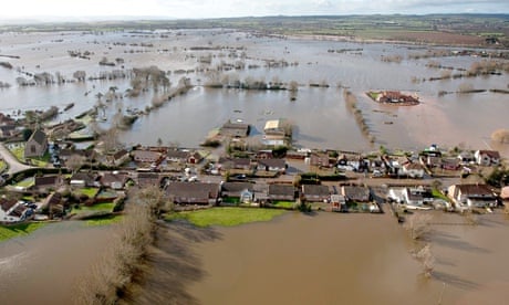 Flooded village of Moorland