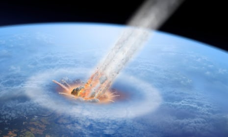 Tyrannosaurus Rex Struggles To Escape From A Meteorite Crash High