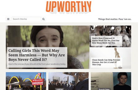 Upworthy attracts up to 60m unique visitors a month.