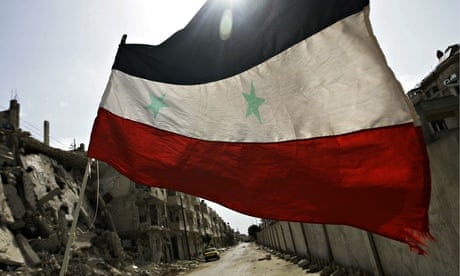 A Syrian flag 