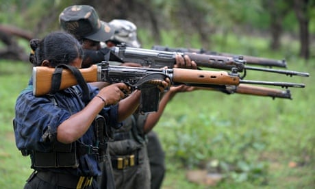 Maoist rebels in India in 2012