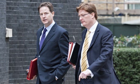 Nick Clegg and Danny Alexander of the Liberal Democrats
