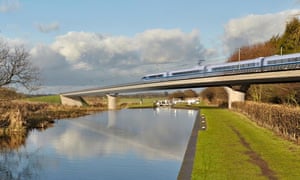 The Birmingham and Fazeley viaduct, part of the proposed route for the HS2 high speed rail scheme. 