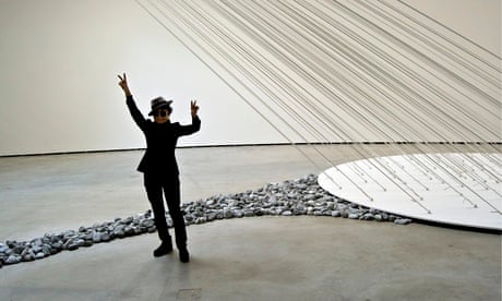 Yoko Ono, at her Guggenheim exhibition