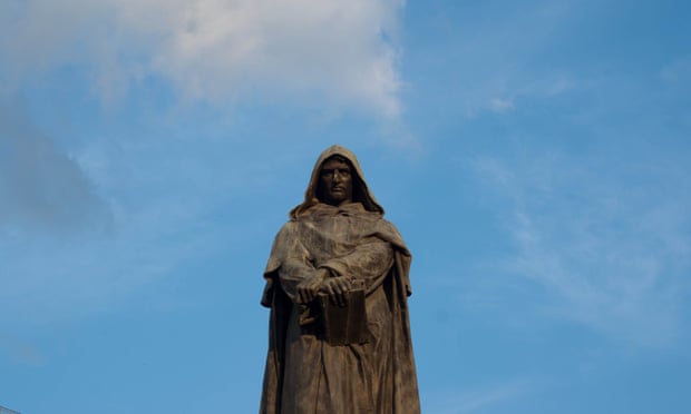 Statue of Giordano Bruno, erected at Campo de' Fiori in Rome, 1889.
