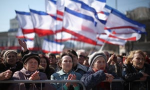 Pro-Russian supporters