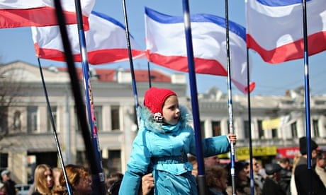 Crimea flag waving
