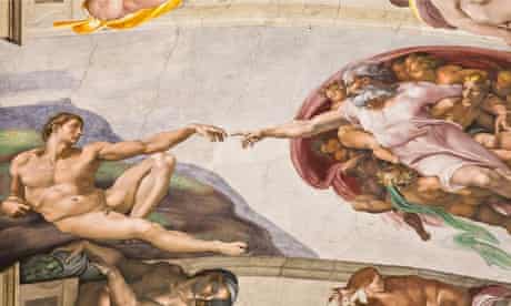 Sistine Chapel hand of god and the creation of man