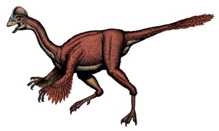 Artist's impression of the new oviraptorosaurian dinosaur species Anzu wyliei