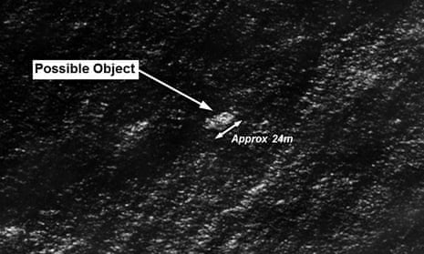 The first object possibly associated with flight MH370. 