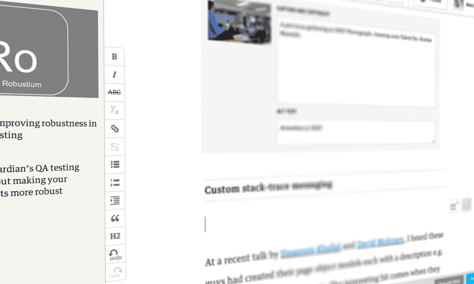 Composer, the Guardian’s CMS, built on top of Scribe.