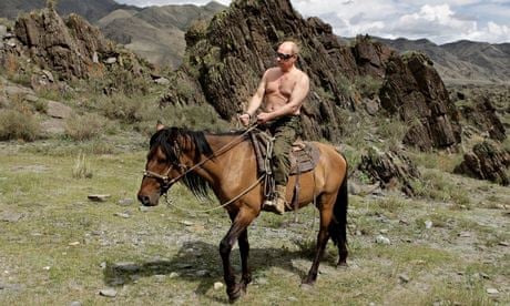 Vladimir Putin on holiday
