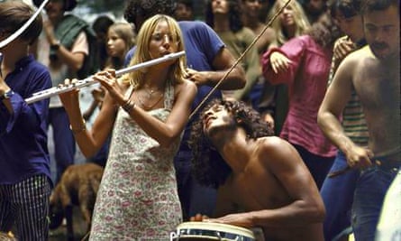 They're hippies, but do they know why? Woodstock, 1969.