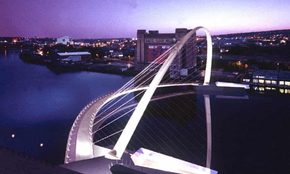 The Millennium bridge between Newcastle and Gateshead