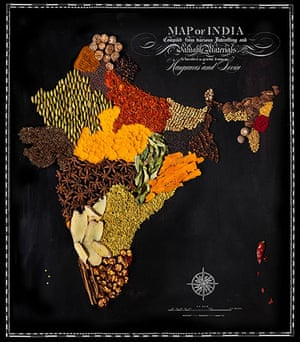 Food maps of the world: Food maps of the world India Spices