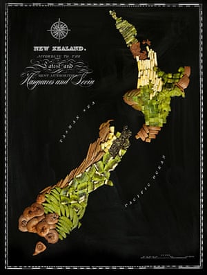 Food maps of the world: Food maps of the world New Zealand Kiwi Fruit