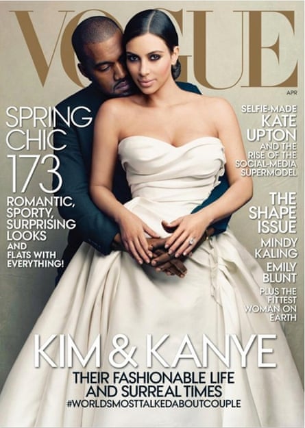 Kim Kardashian S Bridal Vogue Cover Fashion S Seal Of Approval Kanye West The Guardian