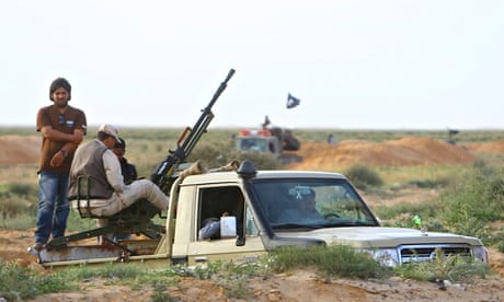 Armed vehicles belonging to military council of Ibrahim Jathran, Libya