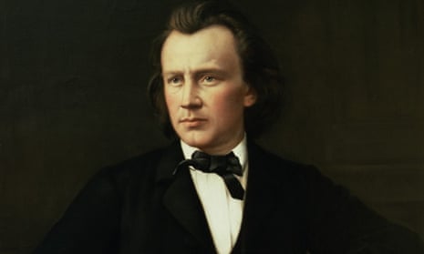 Portrait of Johannes Brahms  as a young man.