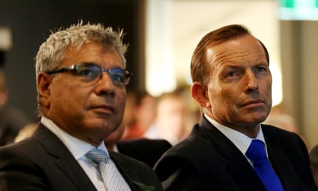 Warren Mundine and Tony Abbott.