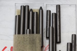 A set of graphite pencils.