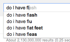 Google autosuggest may have driven flu estimates