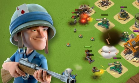 Boom Beach is similar to Clash of Clans, but with a military theme.